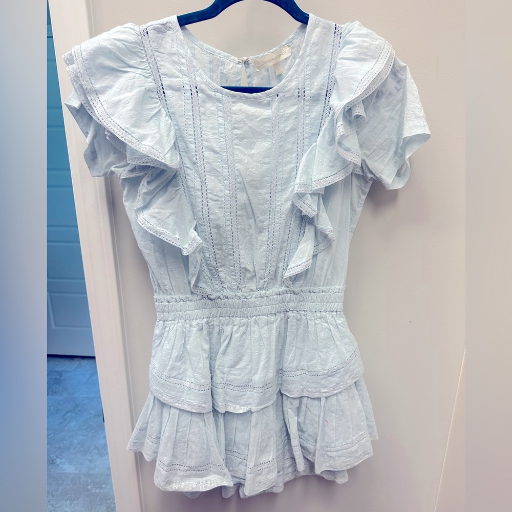 LoveShackFancy Natasha Baby Blue dress